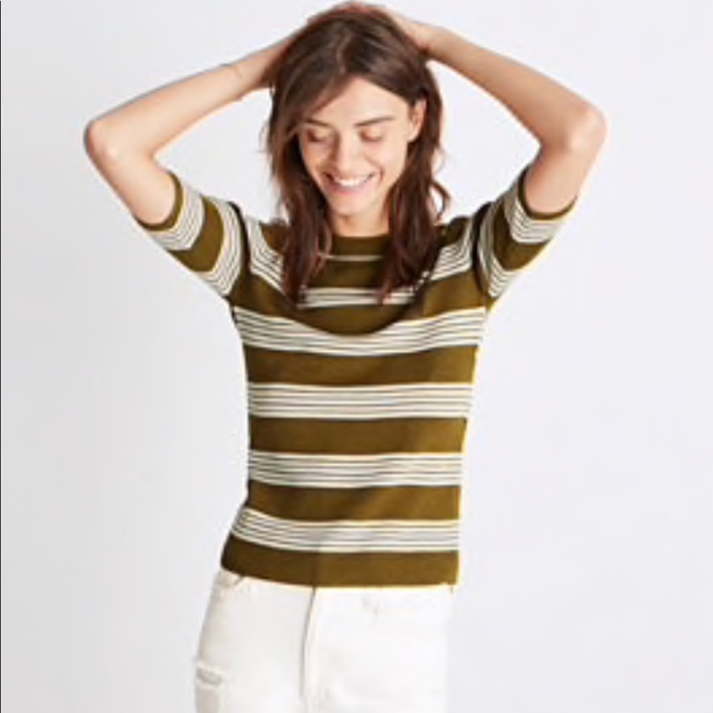 Madewell ribbed sweater in Bennet stripe